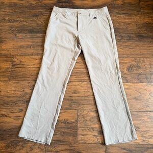 Adidas Golf Pants Mens 34x30 Gray 3 Stripe Grey